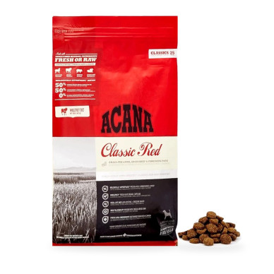 ACANA Classics Red – hrană uscată pentru câini, cu vită, miel și porc, 2 kg